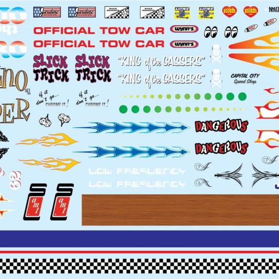 AMT 1/25 Best of AMT Custom Graphics Decals Volume 1 image