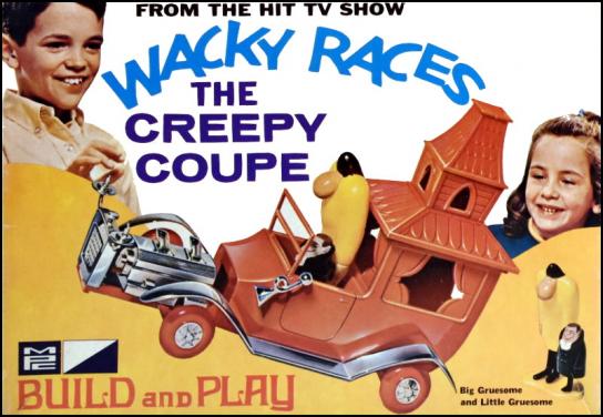 MPC 1/32 Wacky Races Creepy Coupe - SNAP Kit image