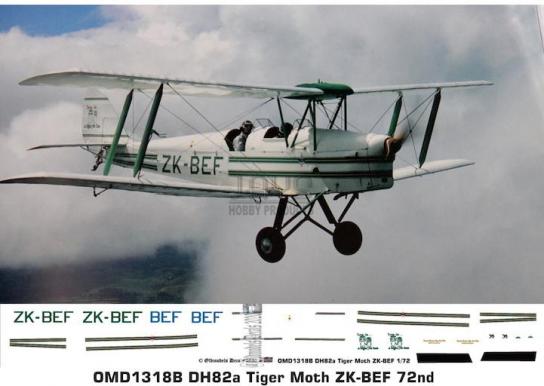 OMD 1/72 DH.82A Tiger Moth Decal Set image