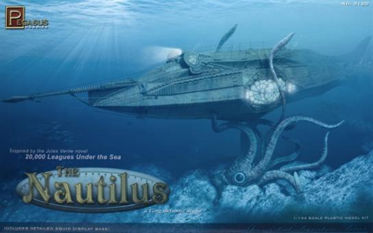 Pegasus Hobbies 1/48 Nautilus & Giant Squid image