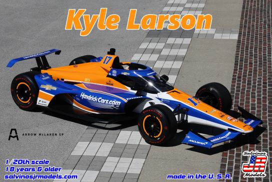 Salvinos Jr 1/20 Kyle Larson #17 Indy 500 2024  image