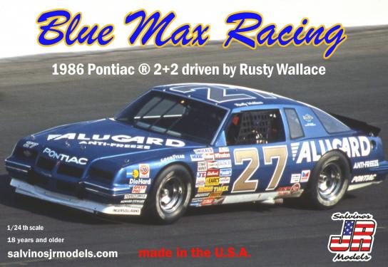 Salvinos Jr 1/25 Blue Max Racing 1986 2+2 Rusty Wallace #27 image