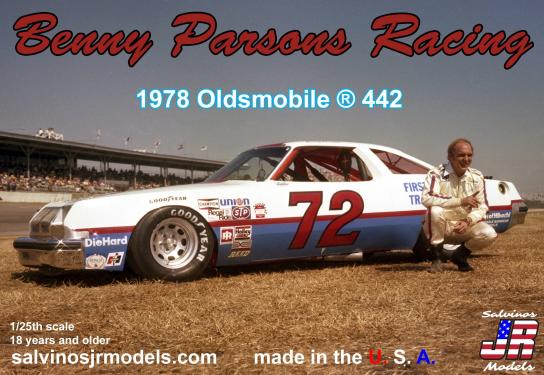 Salvinos Jr 1/25 Benny Parsons 1978 Oldsmobile #72 image