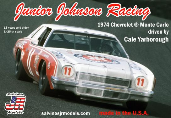 Salvinos Jr 1/25 Chevy Monte Carlo 1974 J. Johnson Racing Cale Yarborough #11 image