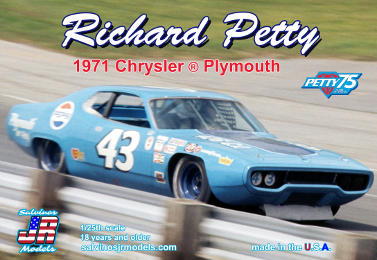 Salvinos Jr 1/24 Plymouth 1971 Richard Petty Pepsi image