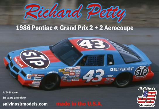 Salvinos Jr 1/25 Richard Petty Pontiac 1986 2+2 #43 image