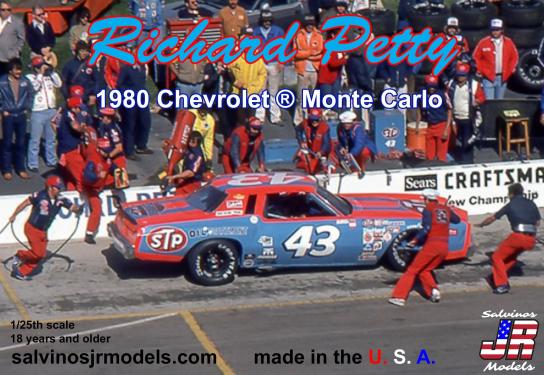 Salvinos Jr 1/25 Richard Petty Chevrolet Monte Carlo 1980 #43 image