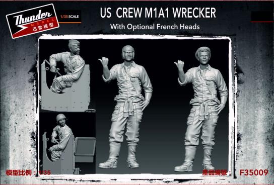 Thunder Model 1/35 US Crew M1A1 Wrecker and SImilar Vehicle image