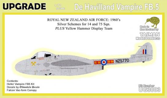 Tasman Models 1/72 DH Vampire FB.5 image