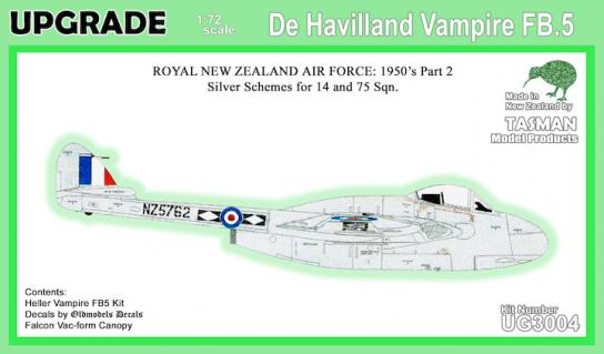 Tasman Models 1/72 DH Vampire FB.5 image