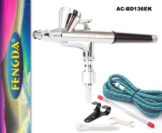 Fengda Gravity Fed Double Action Airbrush Set image