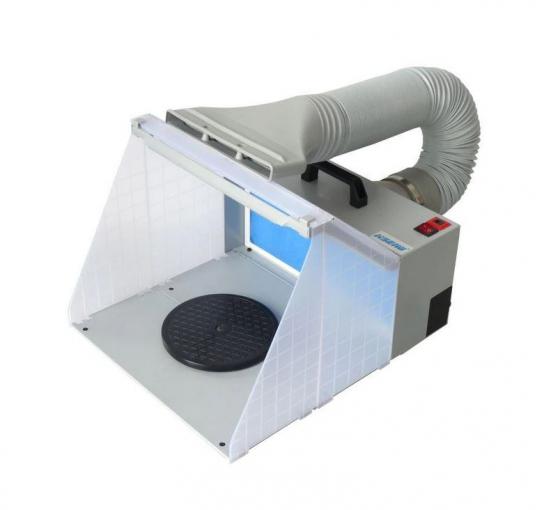 Hobby Tool Airbrush Spray Booth Kit with LED Lights image