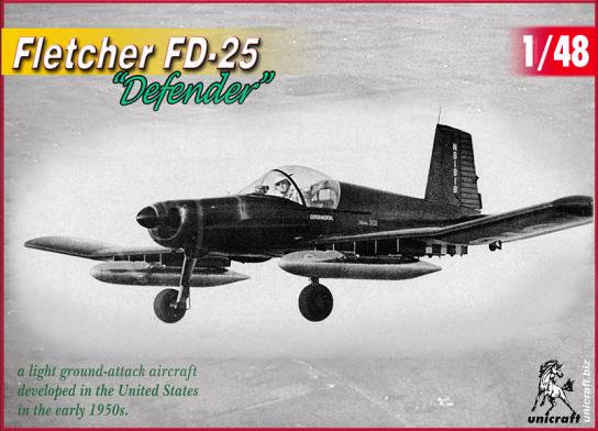 Unicraft Models 1/48 Fletcher FD-25 Defender (Resin) image
