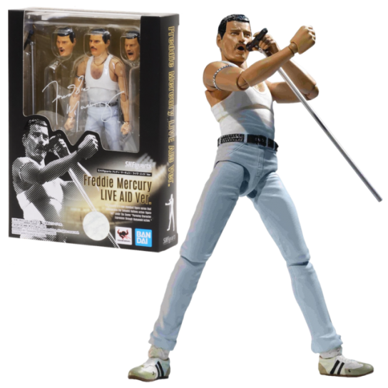 Bandai Freddie Mercury Figure LIVE AID Version (S.H. Figuarts) image