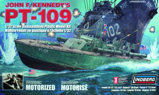 Lindberg 1/32 PT-109 John F Kennedy - Motorised image