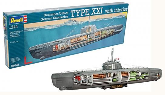 Revell 1/144 U-Boot Type XXI U with Interior image