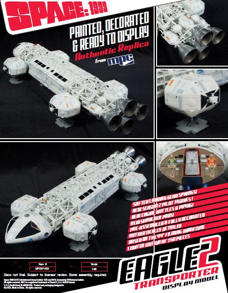 MPC 1/48 Space 1999 Eagle 2 Transporter Pre-Built Display Model image