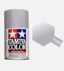 Tamiya TS-83 Metallic Silver Spray Paint 100ml image