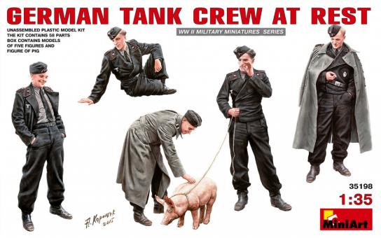 Miniart 1/35 German Tank Crew - At Rest image