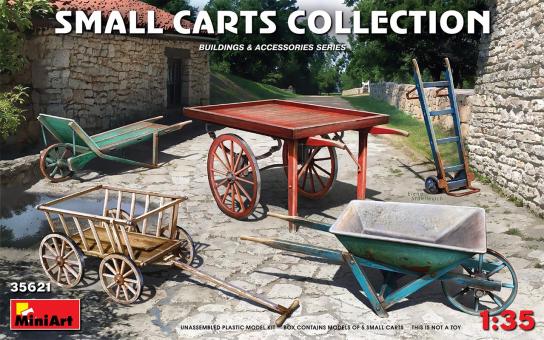 Miniart 1/35 Small Carts Collection image